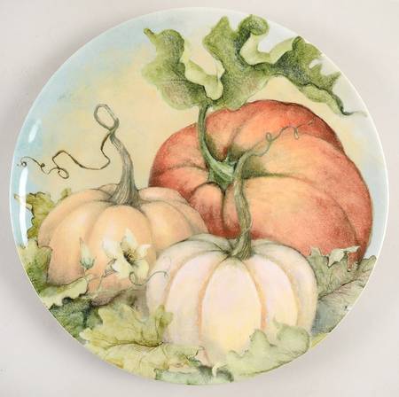 Grateful Harvest Pumpkin Dinner Plate