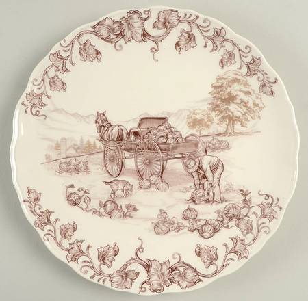 Harvest Village Salad Plate