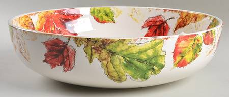 Wildwood Leaves 12" Pasta Serving Bowl
