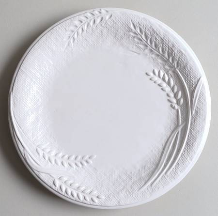 Harvest Wheat White Salad Plate