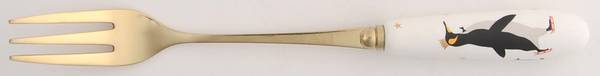 Penguins Individual Pastry Fork
