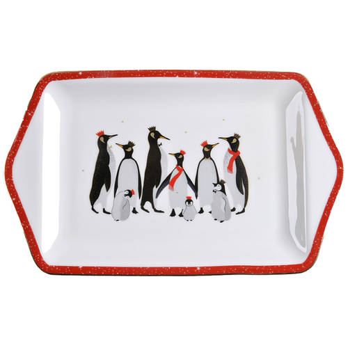 Red Penguins 12" Dessert Tray