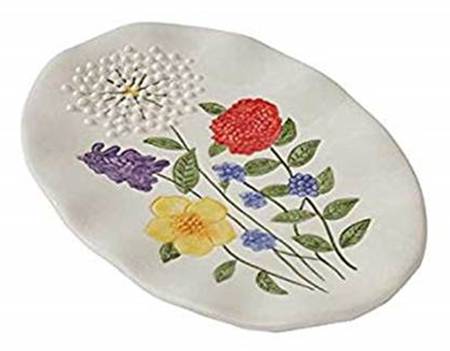 Garden Flower Spoon Rest/Holder (Holds 3 Spoons)