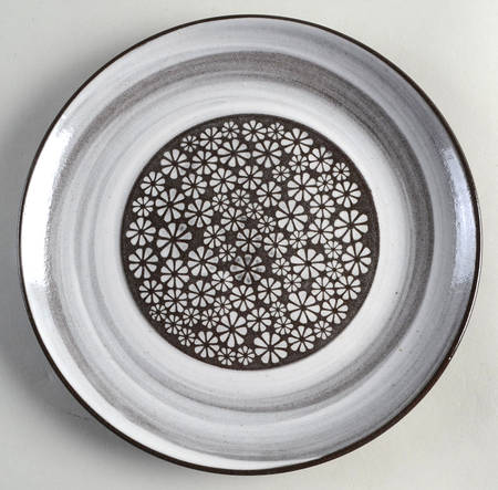 Blossom Chocolate Brown Salad Plate