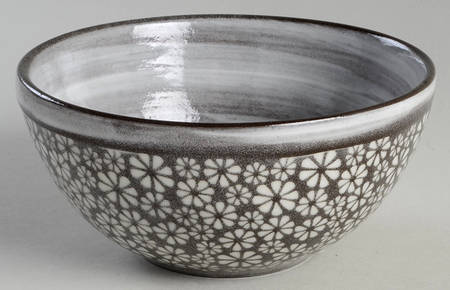 Blossom Chocolate Brown Soup/Cereal Bowl