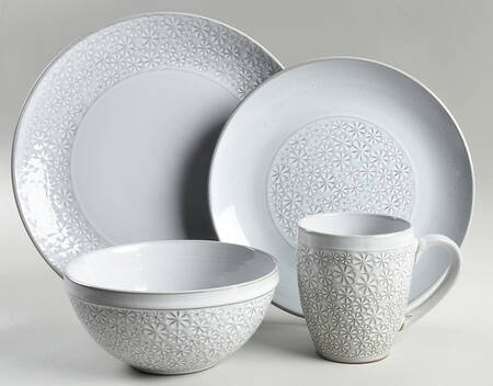 Blossom White 4 Piece Place Setting