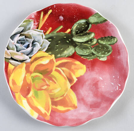 Marfa Succulents Salad Plate