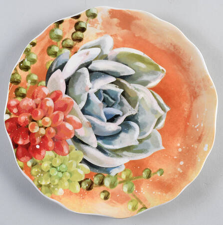 Marfa Succulents Salad Plate