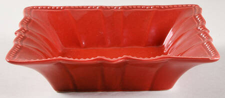 Paige Square Red Soup/Cereal Bowl