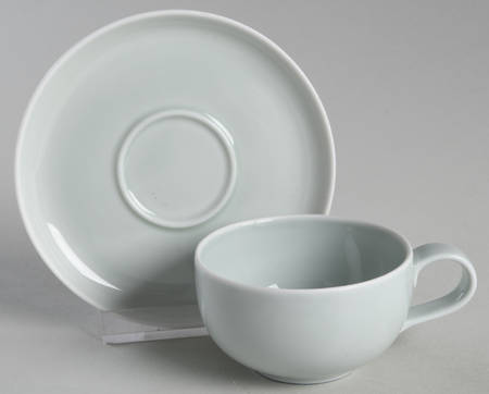 Choices Green Flat Demitasse Cup & Saucer Set
