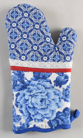 Heritage Floral Cloth Oven Mitt