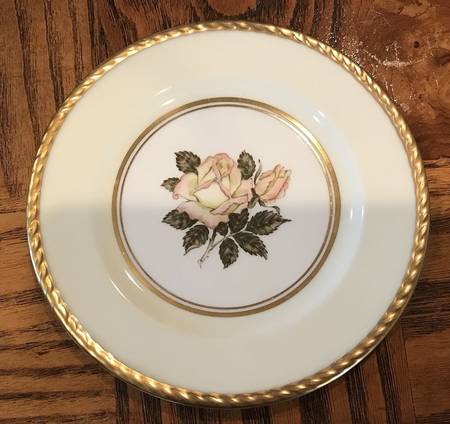 Melanie Rose Cream Bread & Butter Plate