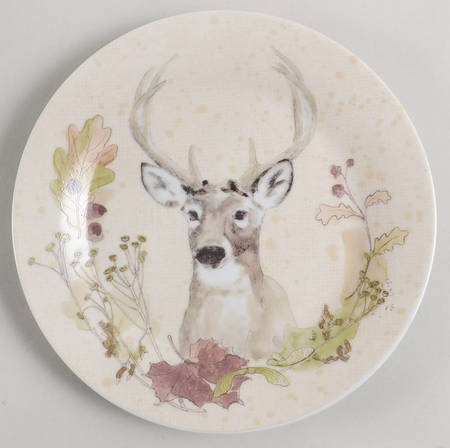 Woodland Wreath-Woodland Retreat Salad Plate