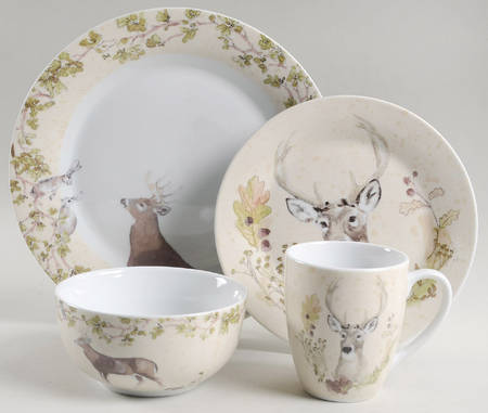 Woodland Wreath-Woodland Retreat 32 Piece Estate Set