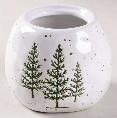 Gold Pine Tree Sugar Bowl No Lid