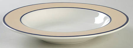 Spa Peach Rim Soup Bowl