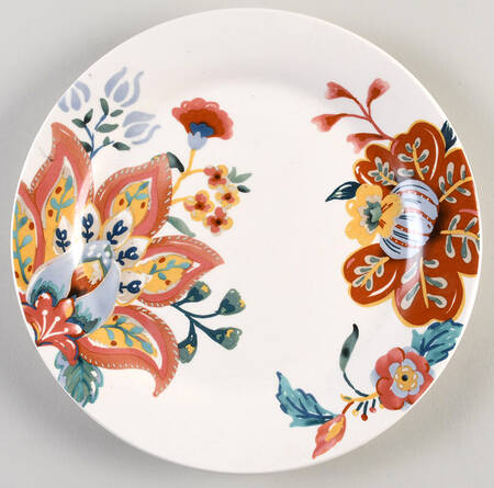 Eden Floral Salad Plate