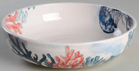 Sea Adventure Coral Individual Dinner Bowl