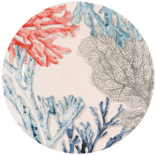 Sea Adventure Coral Salad Plate