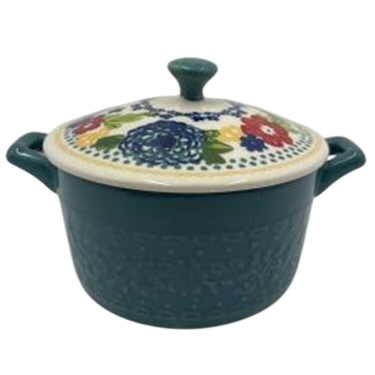 Dazzling Dahlias Miniature Round Covered Casserole