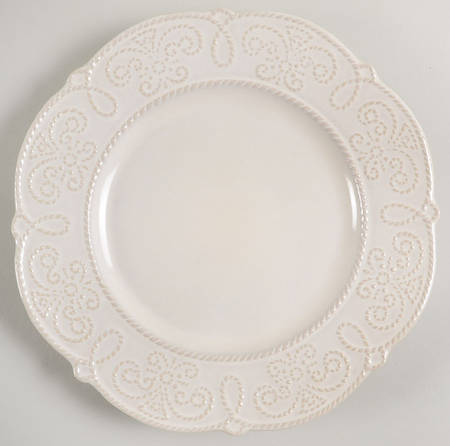 Abby White Salad Plate