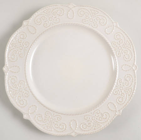 Abby White Dinner Plate