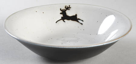 Rustic Reindeer Soup/Cereal Bowl by Pottery Barn China