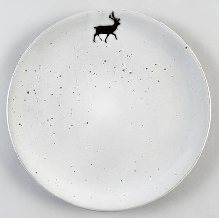 Rustic Reindeer Dinner Plate