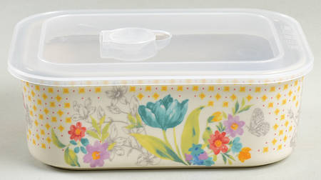 Sweet Rose 7" Nesting Bowl & Plastic Lid
