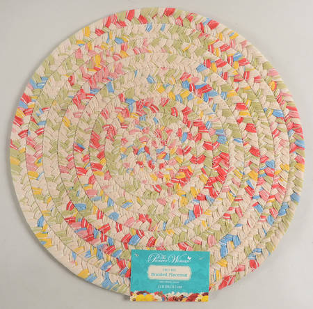 Sweet Rose Round Fabric Placemat