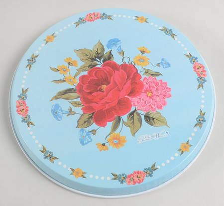 Sweet Rose 8" Individual Tin Round Stove Cover