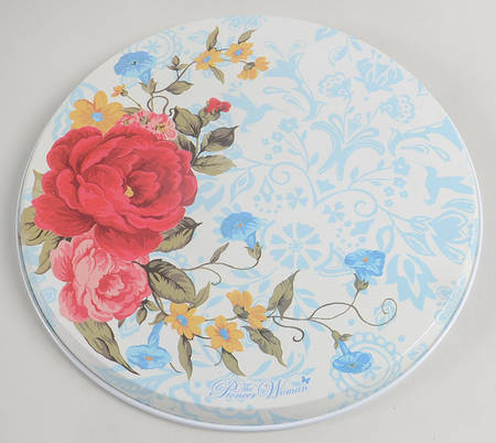 Sweet Rose 10" Individual Tin Round Stove Cover