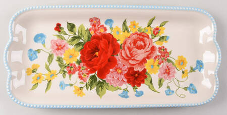Sweet Rose 14" Rectangular Serving Platter