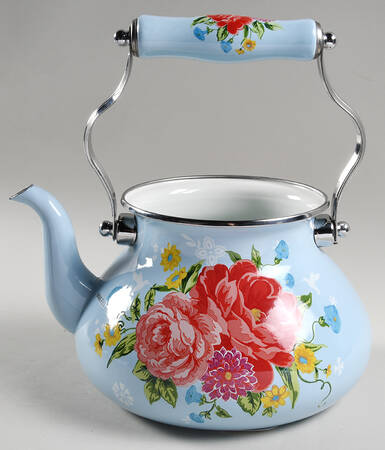 Sweet Rose Metal Kettle No Lid