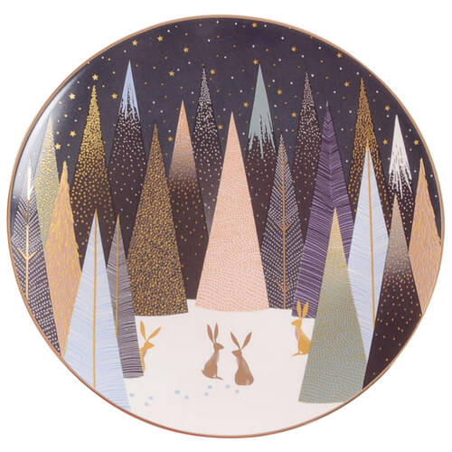 Frosted Pines Salad/Dessert Plate