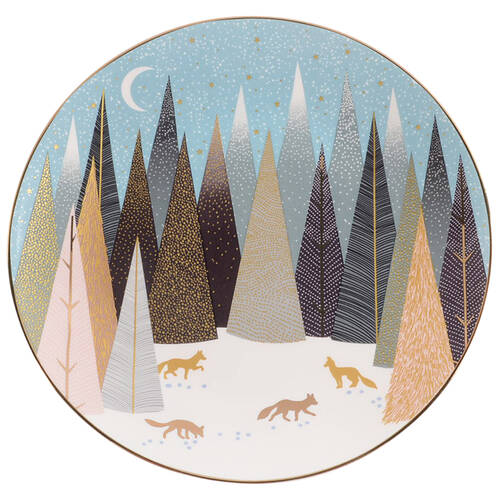 Frosted Pines Salad/Dessert Plate
