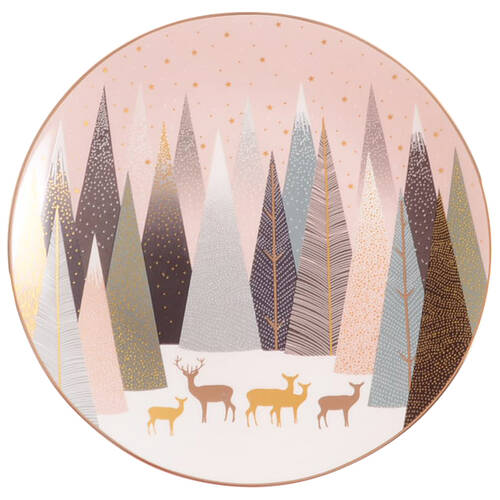 Frosted Pines Salad/Dessert Plate