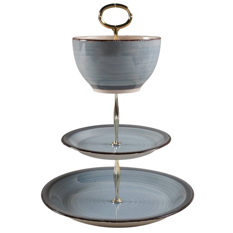 Sadie Blue Tiered Fruit Dip HC