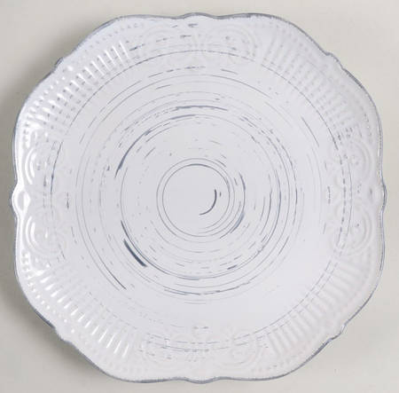 Isabella Gray Square Salad Plate