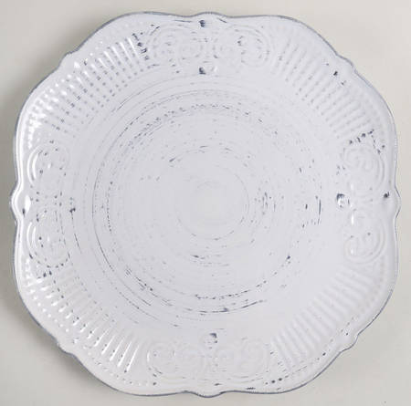Isabella Gray Square Dinner Plate