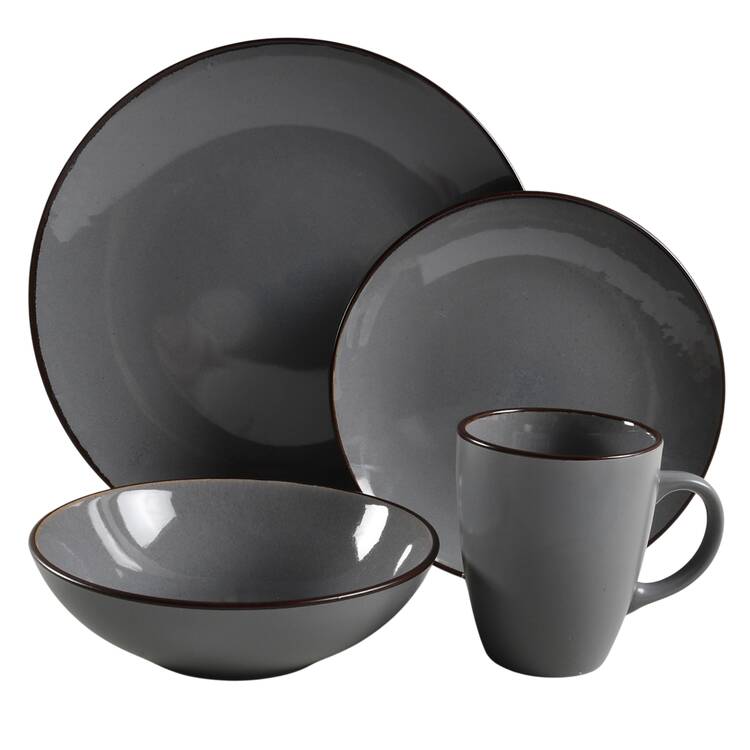 Pierce Gray 4 Piece Place Setting