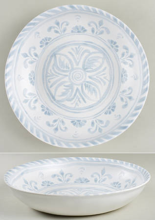 Chambray Tile 11" Round Serving Bowl
