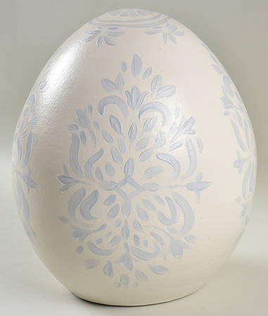 Chambray Tile Large Decorative Egg