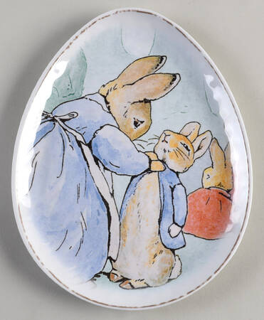 Peter Rabbit 9" Melamine Egg Shape Plate