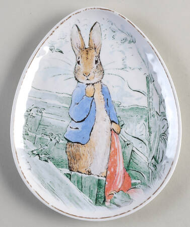 Peter Rabbit 9" Melamine Egg Shape Plate