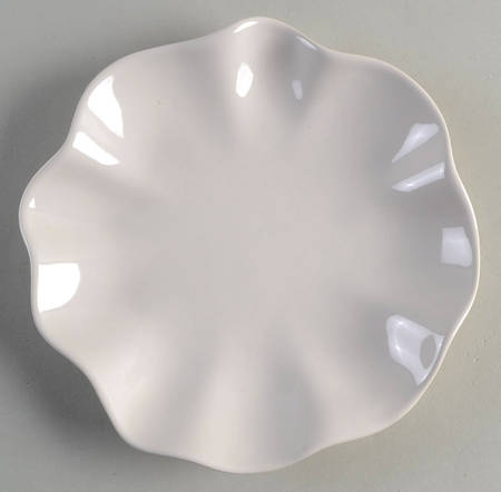 Floret Creamy White Salad Plate