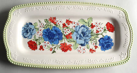 Classic Charm 16" Rectangular Serving Platter by Pioneer Woman