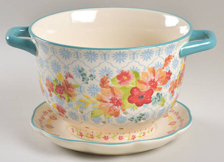 Wildflower Whimsy 1.5 Quart Colander & Drip Plate Set