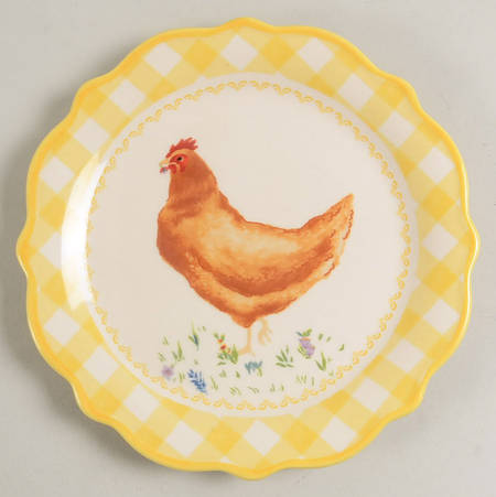 Gingham Dessert/Pie Plate