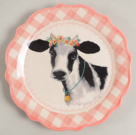 Gingham Dessert/Pie Plate